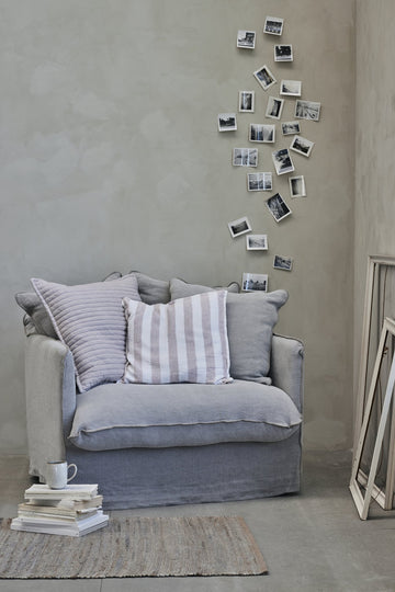 Strissie golvmatta L90XB60 cm. grå