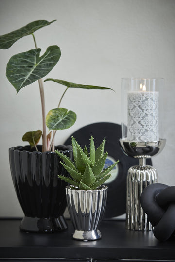 Sandia ljushållare H36,5 Ø11,5 cm. silver