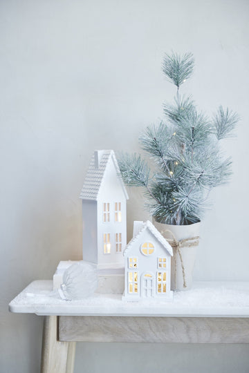 Seholia rådjur 28 cm. vit