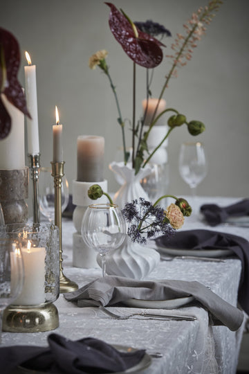 Ellia ljushållare H30 Ø9 cm. vit