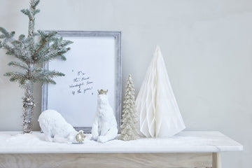 Sebina kunglig isbjörnsfigur 20 cm. vit