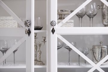 Victorinne vitvinsglas H21,5 Ø8 cm. røykfarget