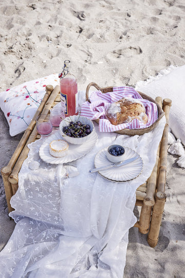 Camille bricka H3 Ø cm. benvit