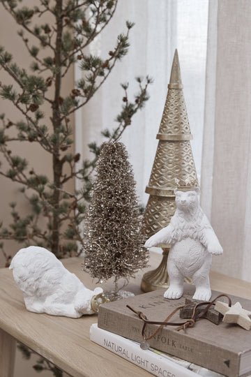 Alivia dekorativa träd 30 cm. ljust guld