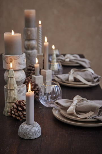 Ellia ljushållare H30 Ø9 cm. sand