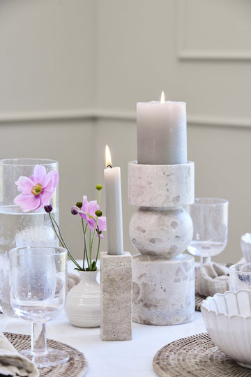 Ellia ljushållare H23 Ø9 cm. sand