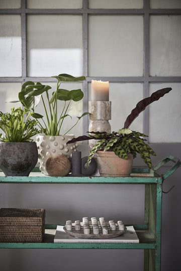 Ellia ljushållare H30 Ø9 cm. sand