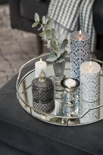 Florilla väggdekoration Ø21,1 cm. rosa keramik