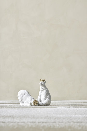 Sebina kunglig isbjörnsfigur 11,5 cm. vit