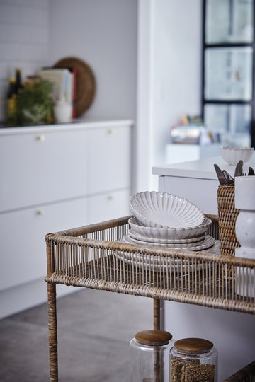 Camille förrättstallrik H2,5 Ø20,5 cm. benvit