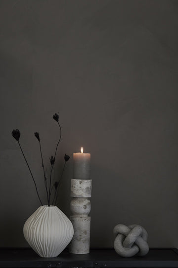 Ellia ljushållare H30 Ø9 cm. sand
