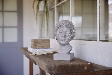 Mara vas H23 cm. sølvgrå glas