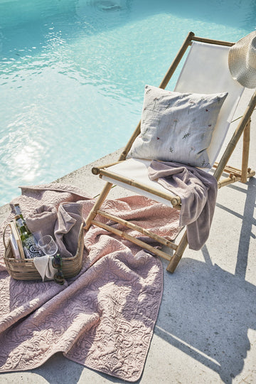 Isabelle pläd 130x170 cm. ljusrosa