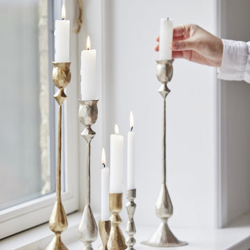 Ingrid ljushållare H8,5 cm. ljust guld