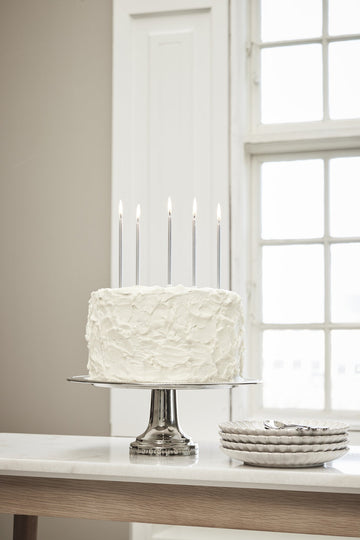 Sigrid kakfat Ø30 cm. silver