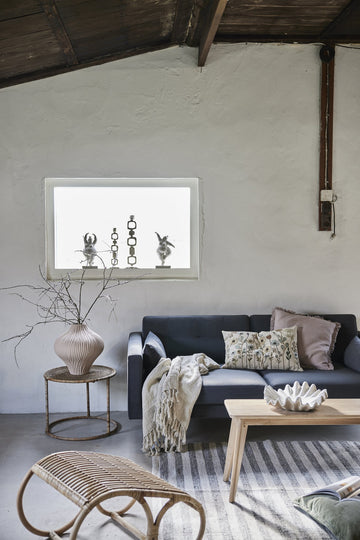 Ana pläd L170XB130 cm. sand 100% lin