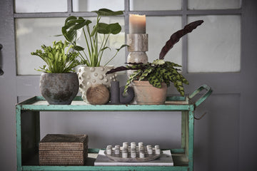 Ellia ljushållare H30 Ø9 cm. sand