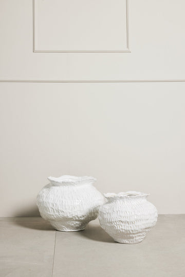 Marlia vas H31 cm. vit keramik