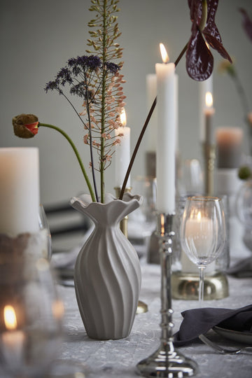 Happia skumblomma dekoration H17 cm. sand