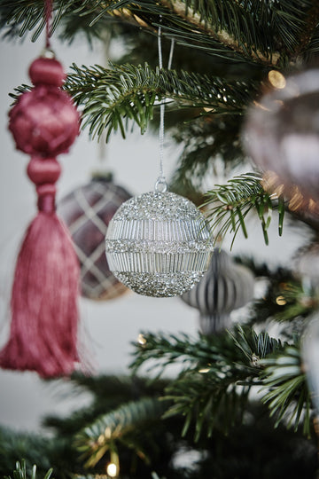 Astrid ornament H16 cm. mörkröd