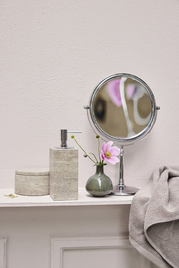 Liva sminkspegel H35 cm. silver