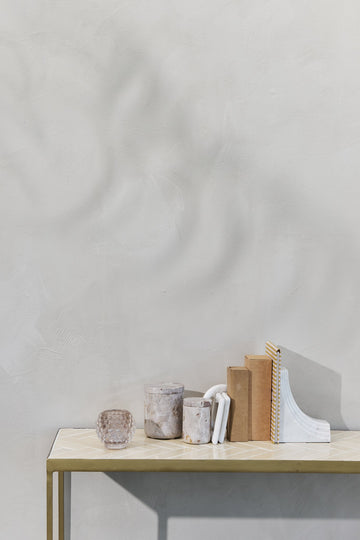 Ellia krukka H9 cm. sand marmor