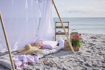 Nessina bärbar LED-lampa H19 cm. brun