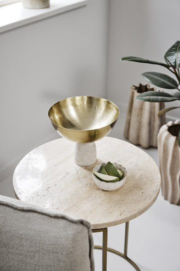 Camille skål H4,3 Ø8,5 cm. benvit