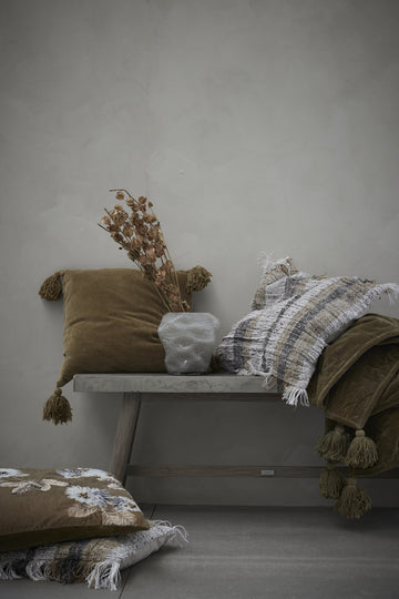 Marinella vas H19,5 cm. sølvgrå glas