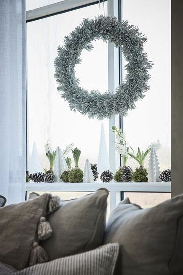 Cristelle dekorativa träd 40 cm. vit