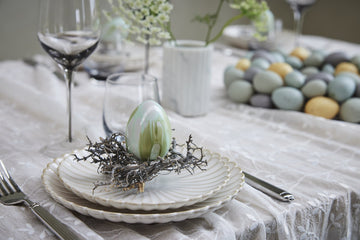 Camille desserttallrik H4 Ø19 cm. benvit