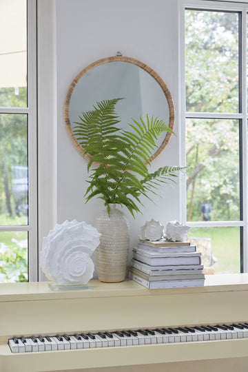 Riselle spegel H2 Ø60 cm. natur