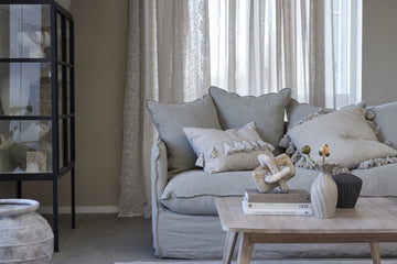 Ellia dekoration H15 cm. vit marmor