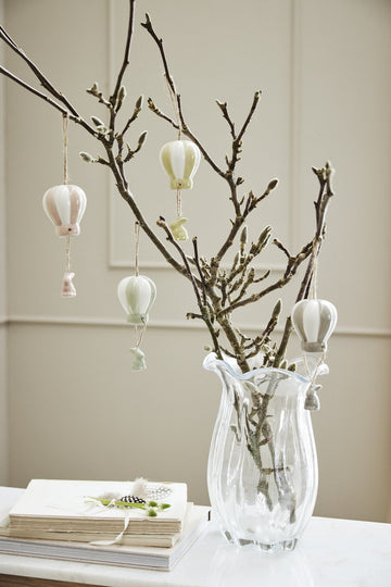 Scarlett vas H28 cm. transparent glas