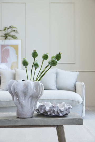 Helene vas H9 Ø8 cm. vit