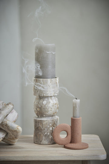 Ellia dekoration H15 cm. sand marmor