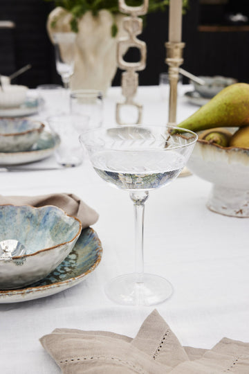 Dauphine champagneskål 33 cl. transparent