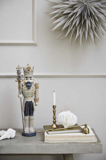 Ingrid ljushållare H12 cm. ljust guld