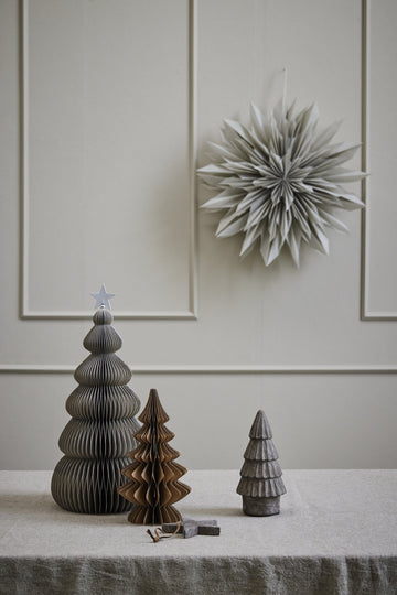 Paline dekoration H40 cm. lysegrå