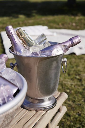 Misella ljushållare H49,5 cm. antikt silver