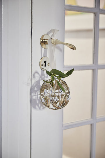 Missia julkula 12 cm ljust guld