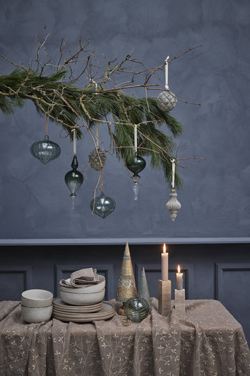 Glossia dekoration 21,5 cm. grön