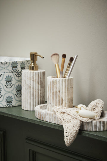 Eliana dispenser H18,5 cm. sand marmor