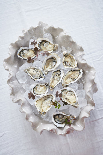 Viola skål 35x46 cm. sand