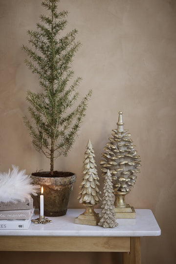 Gracie dekorativa träd 30,5 cm. ljust guld