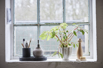 Eliana tandmugg H10,5 cm. svart marmor