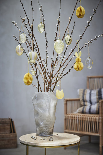 Deifilia påskdekoration H11 cm. gul keramik