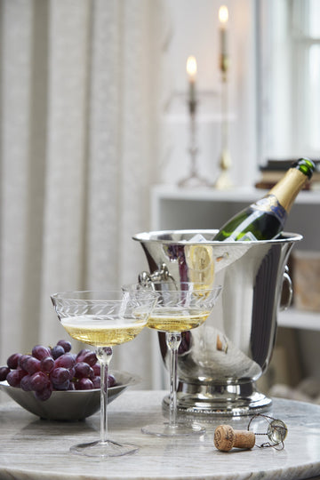 Dauphine champagneskål 33 cl. transparent