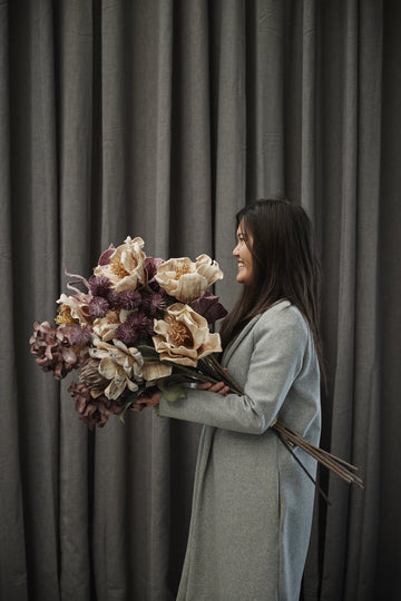 Happia skumblomma 77 cm sand