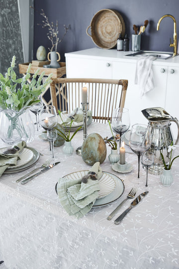 Angela servetter 45x45 cm. dammigt grönt